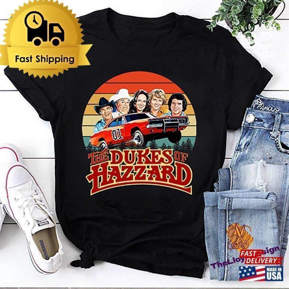 The Dukes Of Hazzard T-Shirt Classic Car Bo Duke General Lee Fan Tee